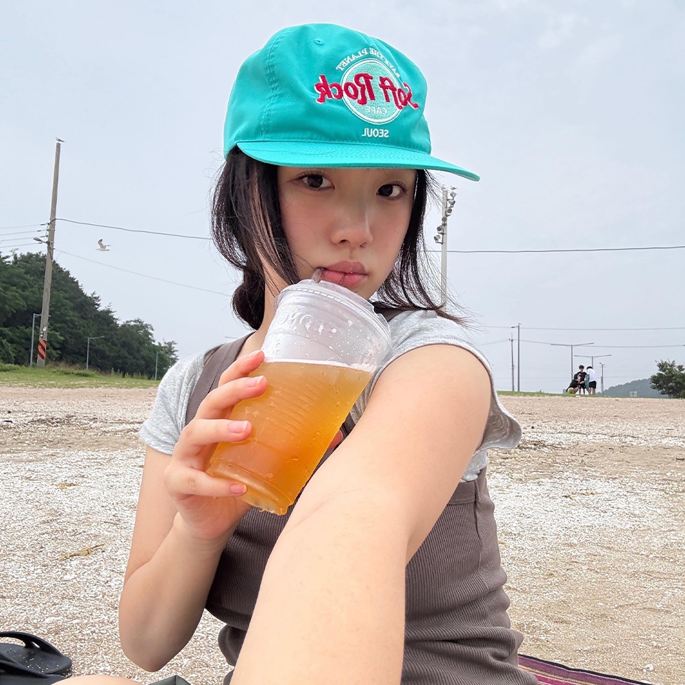 Mascompany Soft Rock Cafe Cap Mint 착용 스타일 - 2