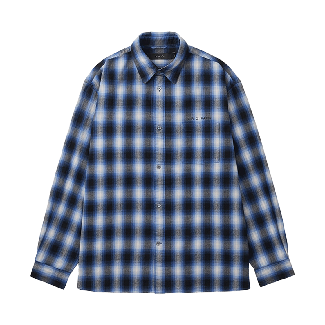 IQSFA26801BUX Iro Lierre Check Shirt Blue
