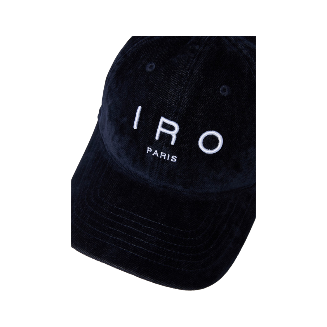 이로 블뢰 벨벳 데님 볼캡 네이비(Iro Bleu Velvet Denim Ball Cap Navy) - 6