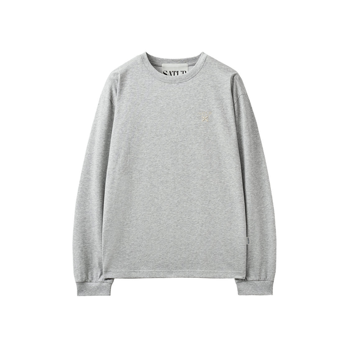 세터 로렌 클래식 로고 롱 슬리브 멜란지 그레이(SATUR Loren Classic Logo Long Sleeve Melange Gray) - 1
