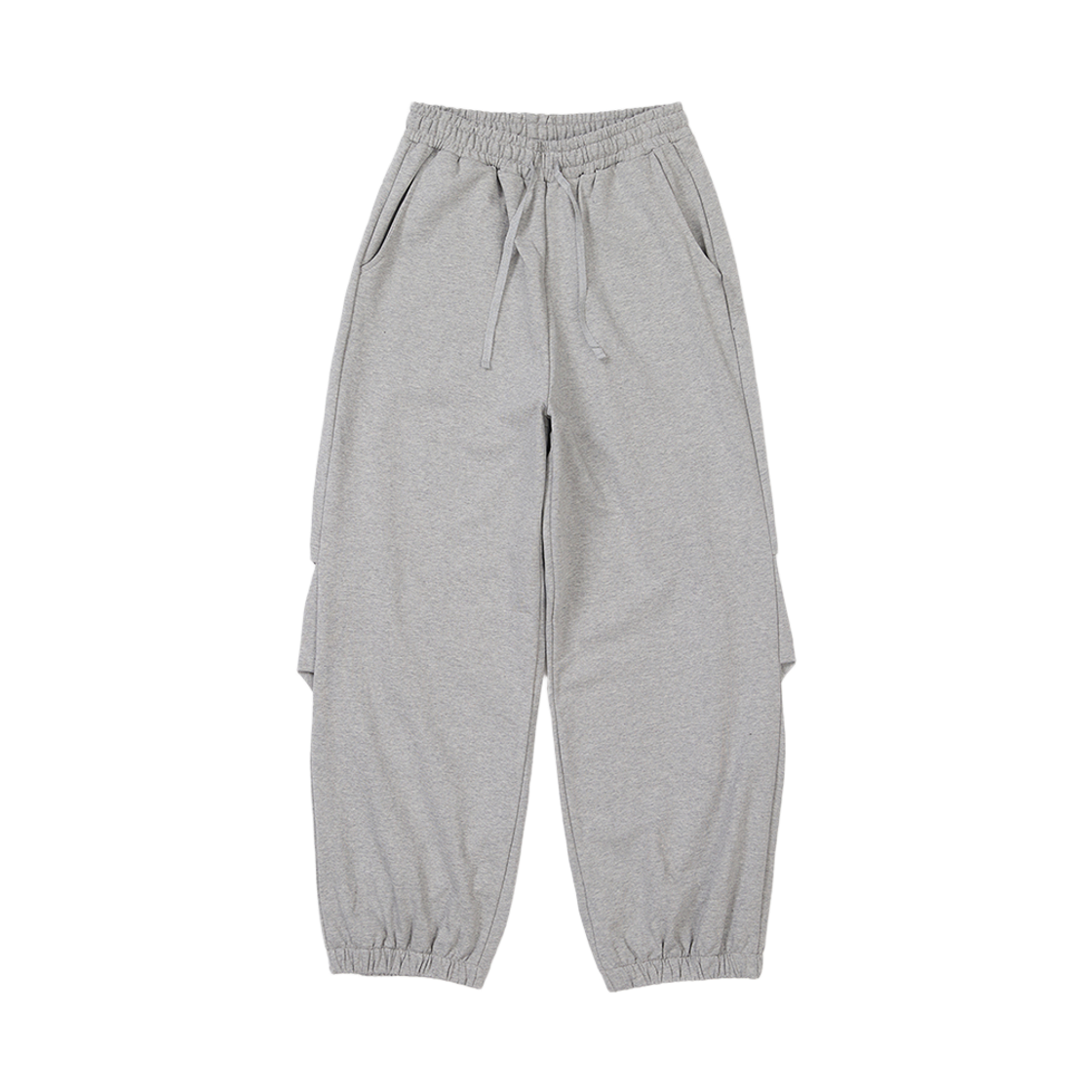 사일런트실러블 볼륨 조거 팬츠 멜란지 그레이(SILENTSYLLABLE Volume Jogger Pants Melange Gray)