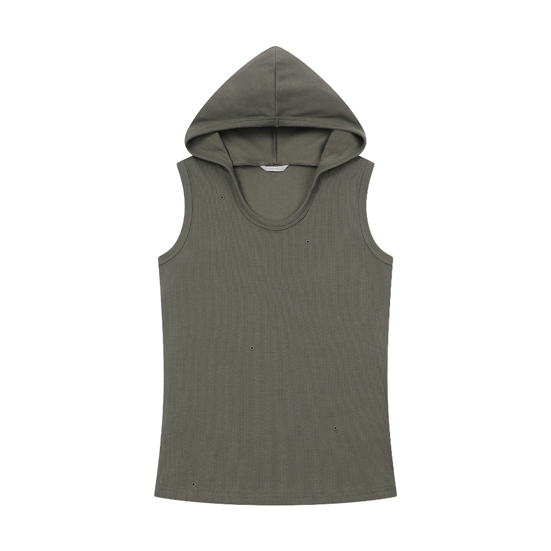 구미코 모기 후드 나시 카키(9umiko Mosquito Hoodie Sleeveless Khaki)
