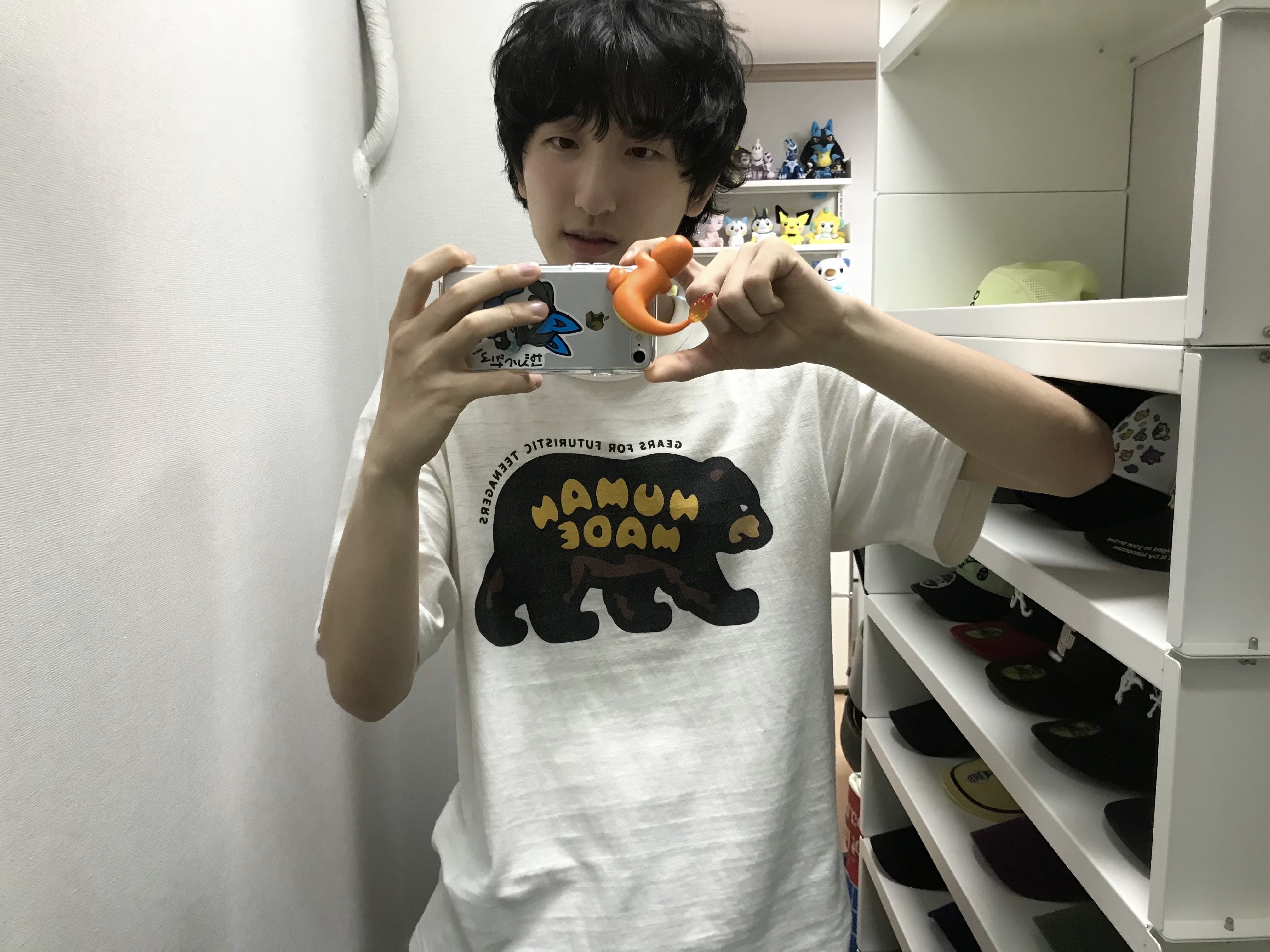 Human Made Graphic T-Shirt #10 White 착용 스타일 - 1