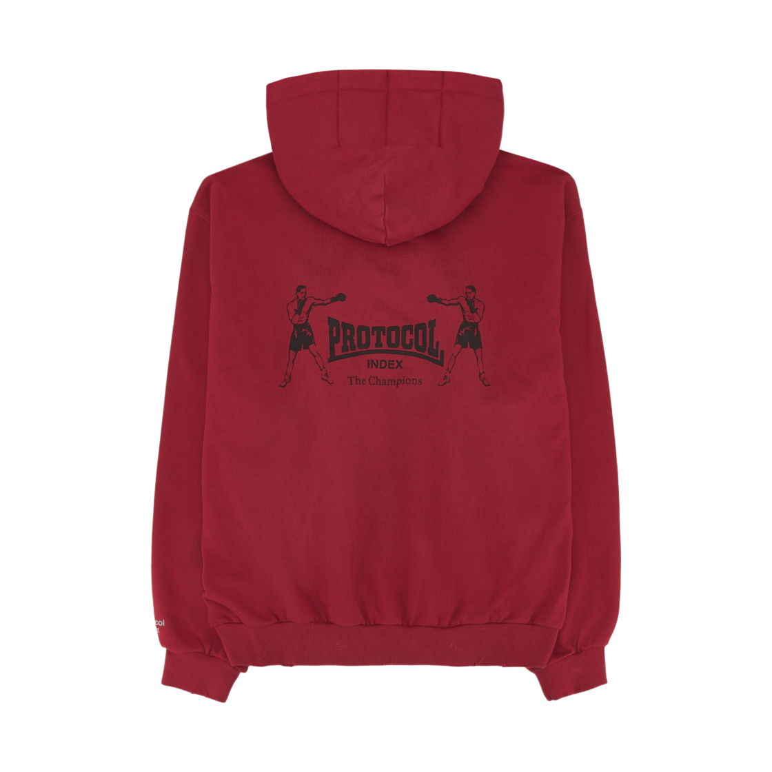 프로토콜 인덱스 테리 타월 집 후드 레드(Protocol Index Terry Towel Zip Hoodie Red) - 2
