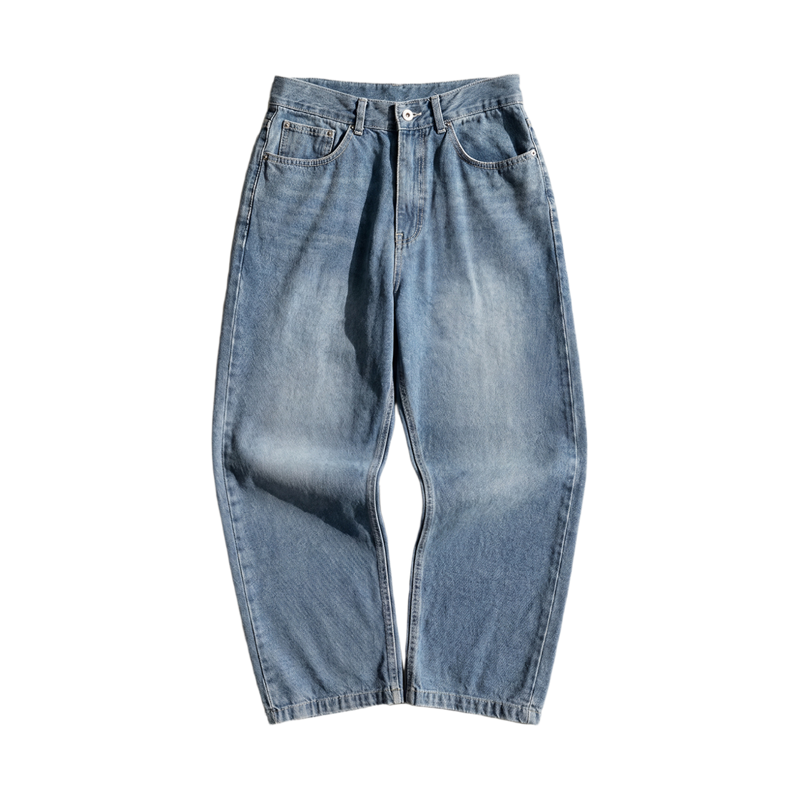 제멋 스톤 콜드 와이드 데님팬츠 블루 HSLP2700(JEMUT Stone Cold Wide Denim Pants Blue HSLP2700) - 1