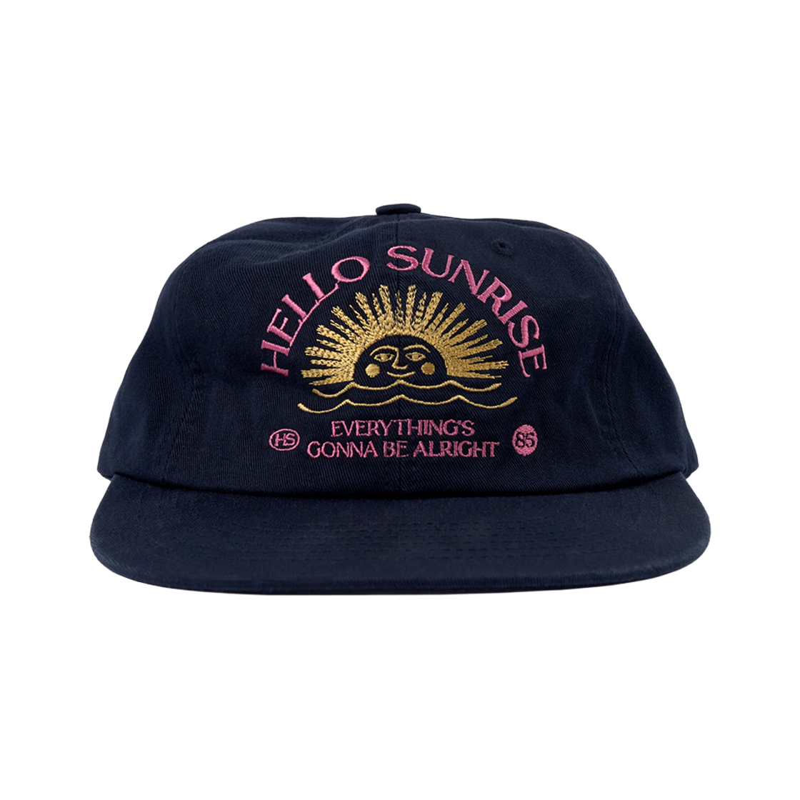 헬로선라이즈 워시드 투톤 아치 로고 6패널 캡 네이비(Hello Sunrise Washed Two Tone Arch Logo 6panel Cap NAVY)