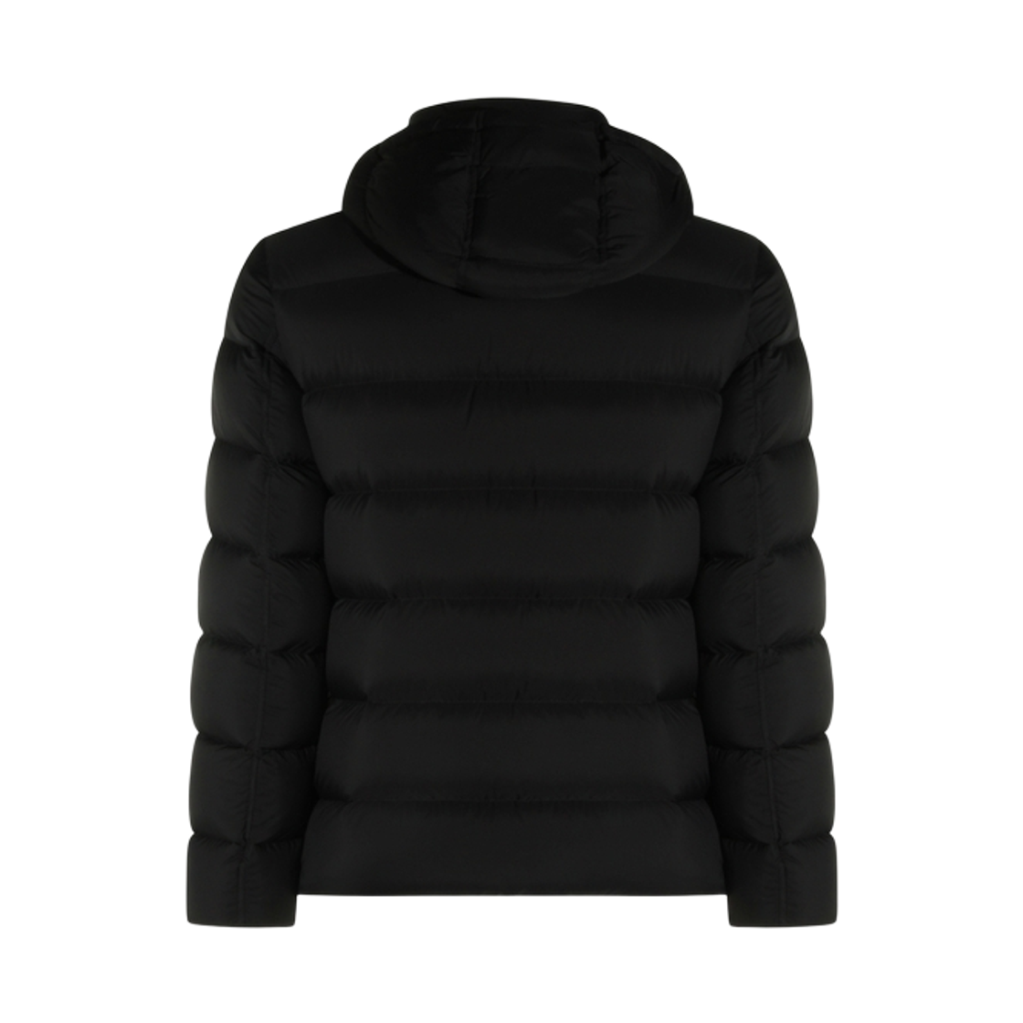 에르노 호라이즌탈 퀼티드 후드 다운 자켓 블랙(Herno Horizontal Quilted Hooded Down Jacket Black) - 2