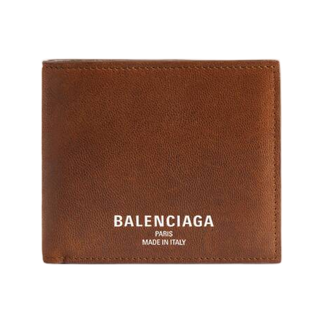 8119102ACLW2247 Balenciaga Credit Square Folded Coin Wallet Caramel