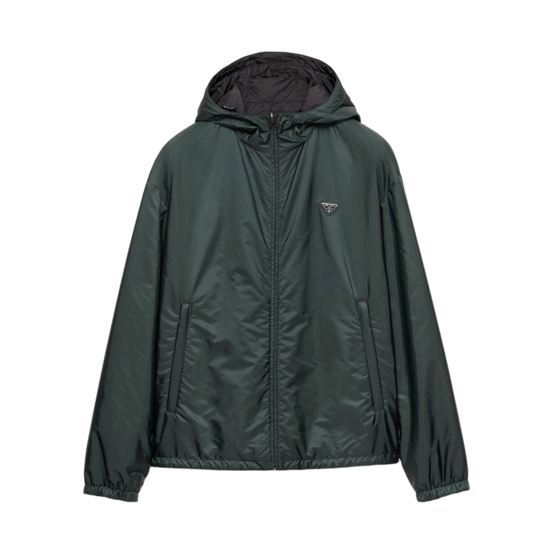 SGD108-6410-F0G9W Prada Reversible Re-Nylon Jacket Forest Green Black