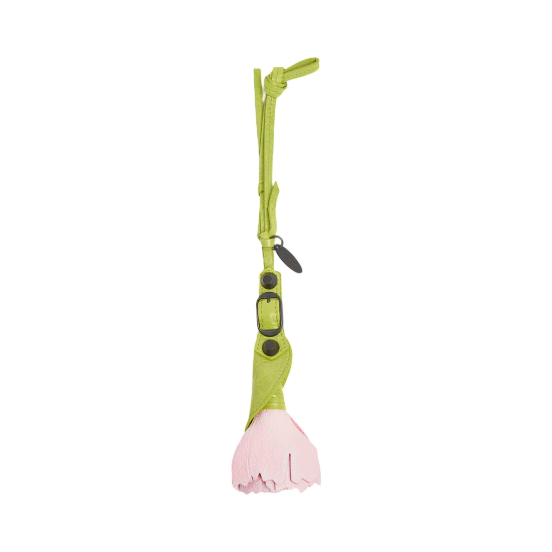 8733782ACM43566 Balenciaga Le City Carnation Charm Keyring Pistache Pink