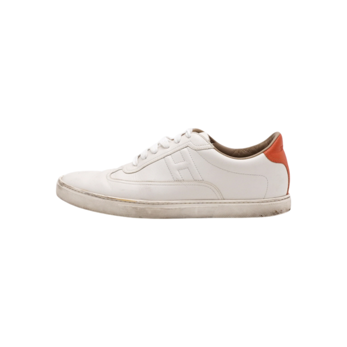 ITNQDSWFTDDS Hermes H102190ZH09390 Blanc Orange Quicker Sneakers