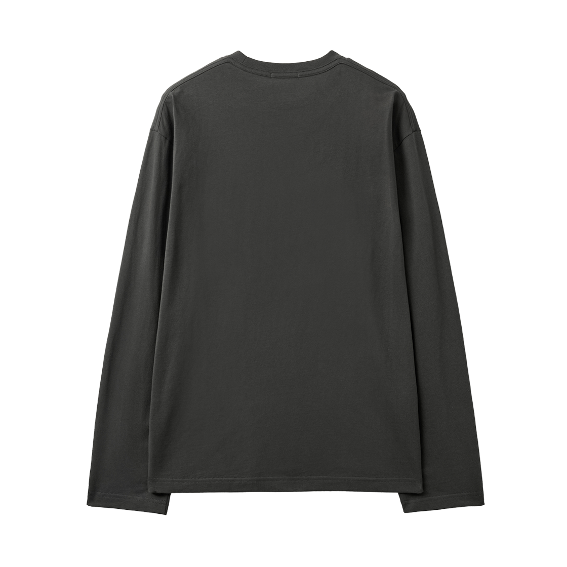 세터 수피마 베이직 크루넥 롱 슬리브 차콜(SATUR Supima Basic Crewneck Long Sleeve Charcoal) - 2