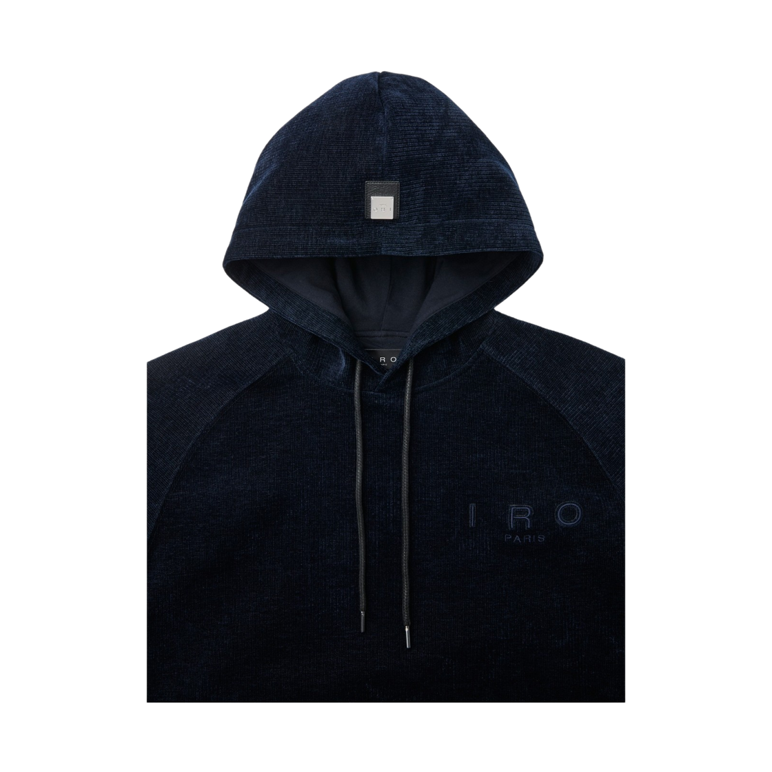 이로 카퓌슈 벨루어 후드 티셔츠 블랙(Iro Capuche Velour Hood T-Shirt Black) - 4