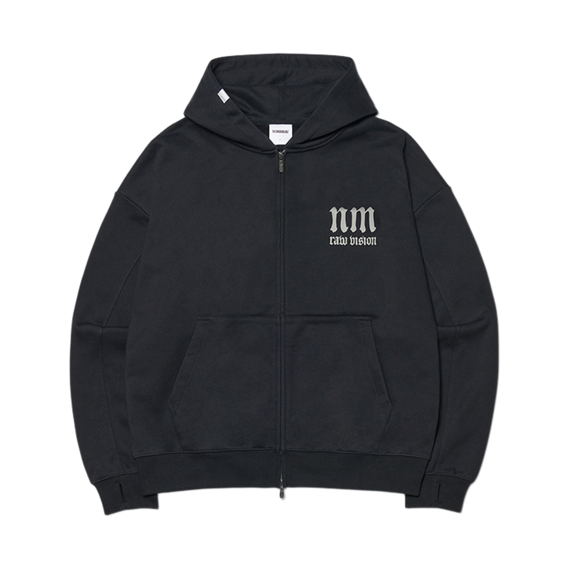 NMWF52HD20BLK NOMANUAL R.V Arch Logo Hooded Zip-Up Black