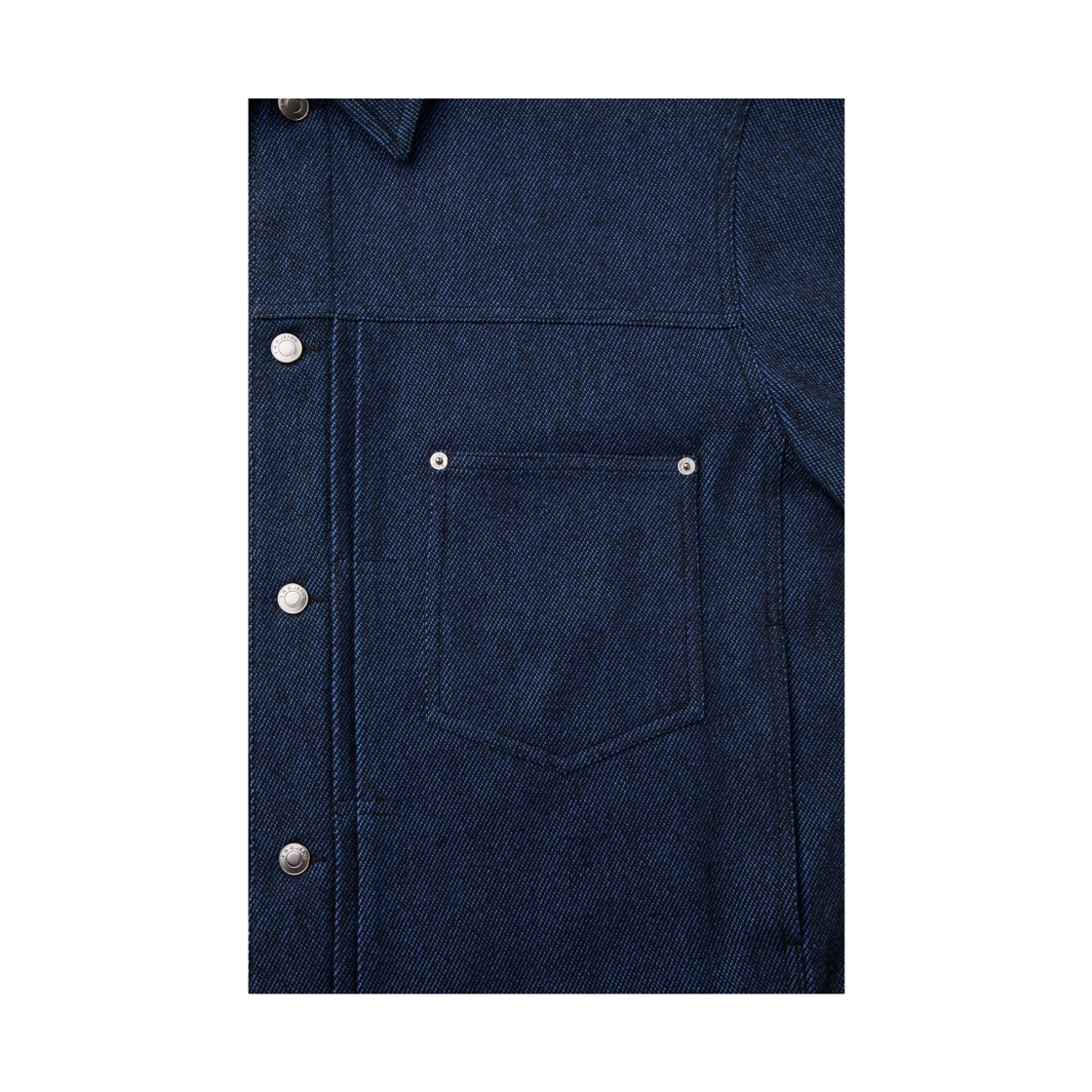 이로 로뷔스트 투톤 면 트윌 트러커 자켓 다크 블루(Iro Robuste Two-Tone Cotton Twill Trucker Jacket Dark Blue) - 5