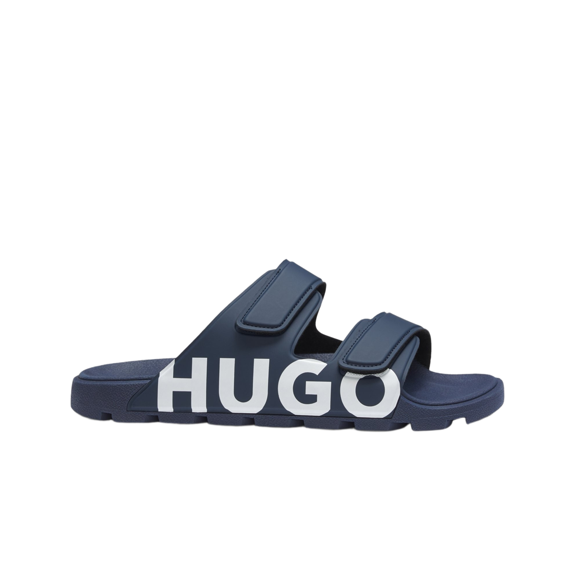 휴고 보스 더블 터치 클로저 스트랩 로고 샌들 다크 블루(Hugo Boss Logo Sandals with Double Touch Closure Straps Dark Blue)