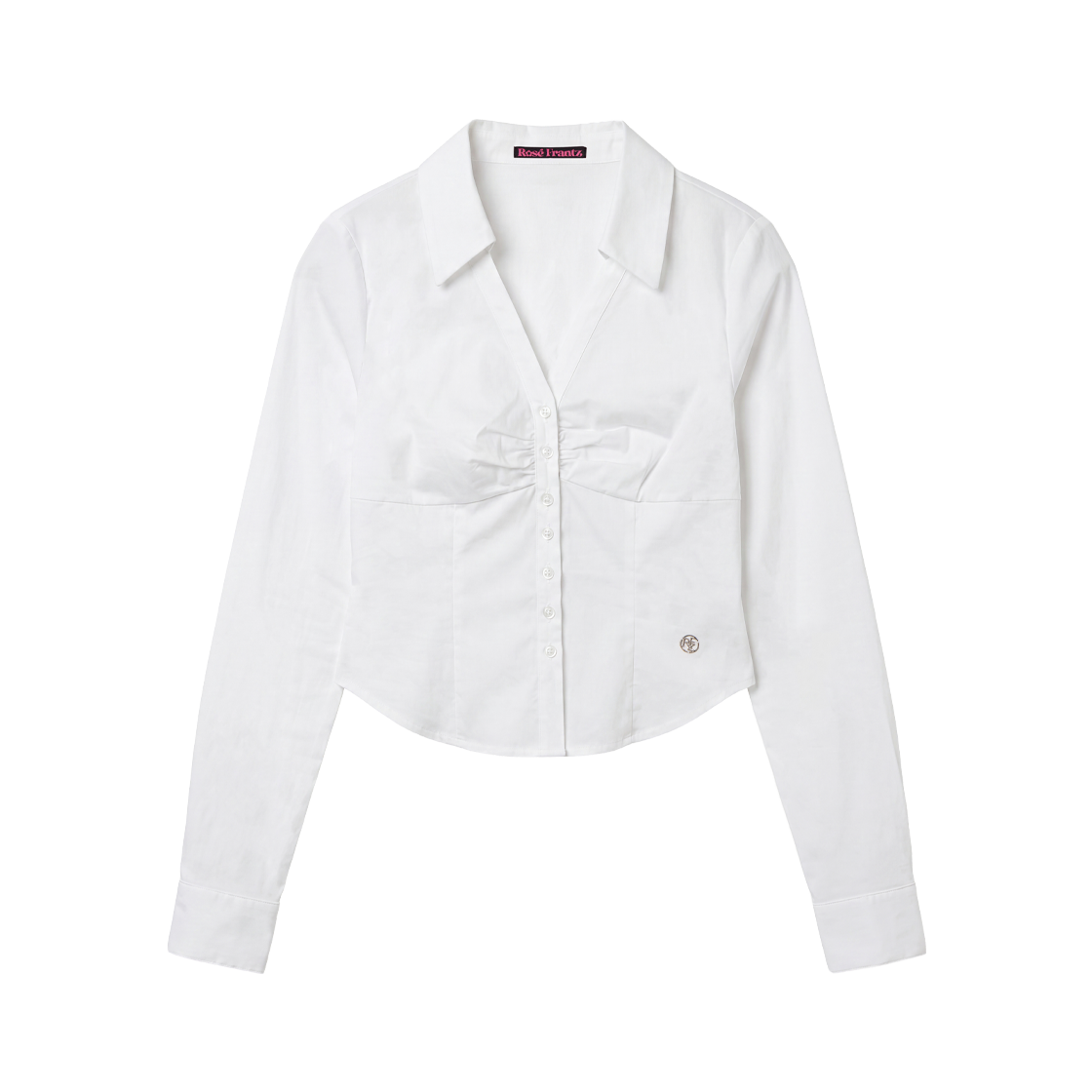 RS26FSH101IVR Rosefrantz Ruched Front Slim Shirt [Ivory]