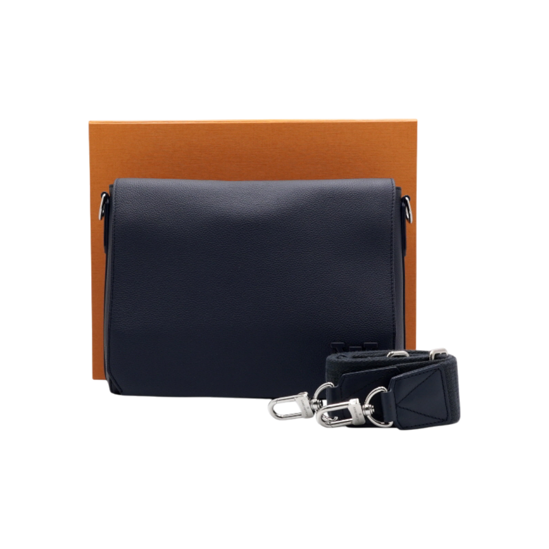 ITGOVMM9JFBU Louis Vuitton M21363 LV Aerogram Navy Leather Messenger Bag