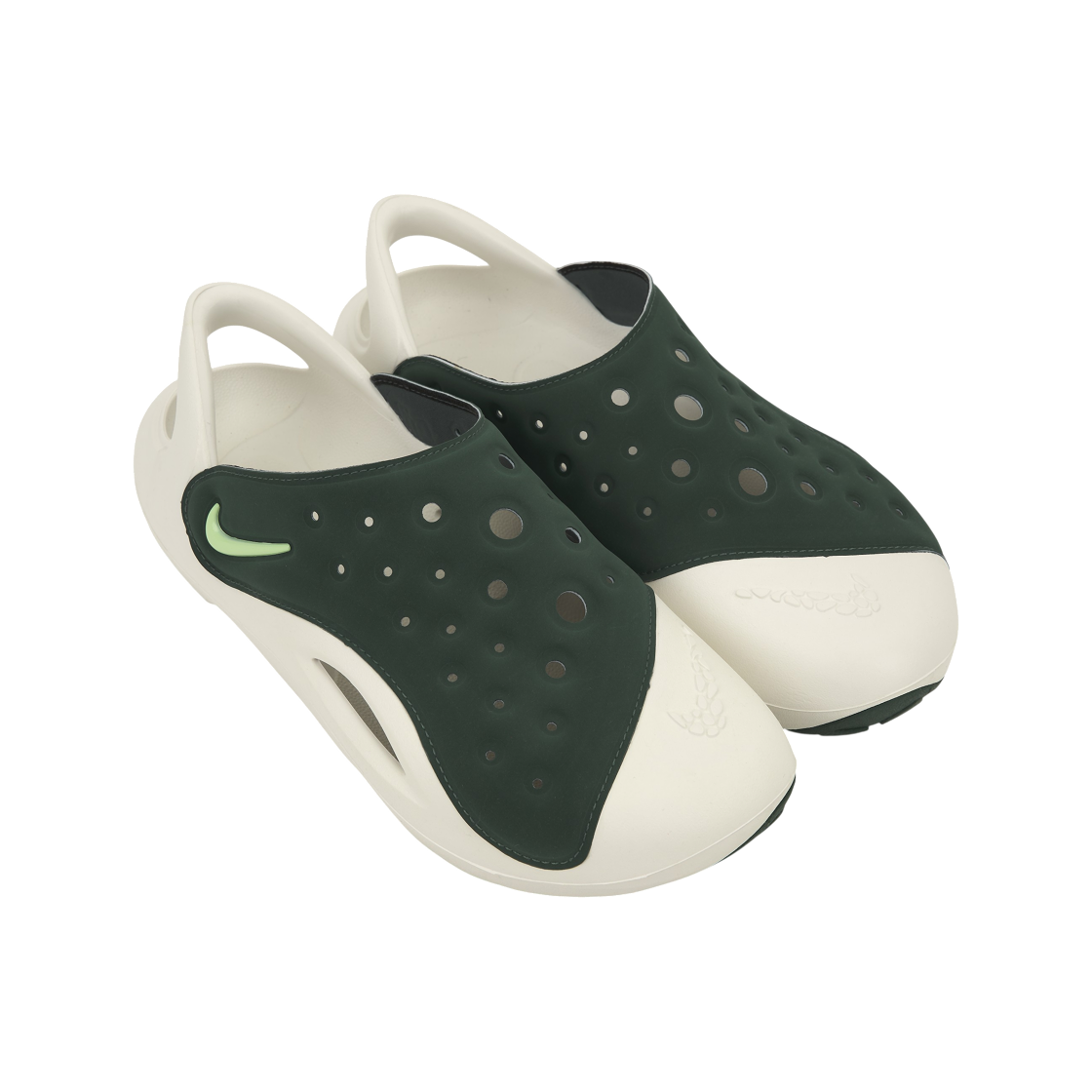 (GS) 나이키 아쿠아 스우시 샌들 빈티지 그린 세일((GS) Nike Aqua Swoosh Sandal Vintage Green Sail) - 4