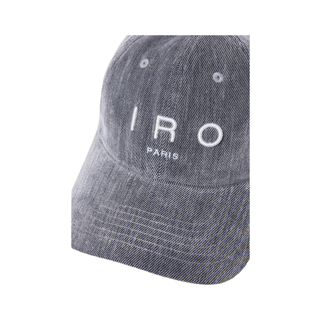 이로 블뢰 벨벳 데님 볼캡 그레이(Iro Bleu Velvet Denim Ball Cap Gray) - 6