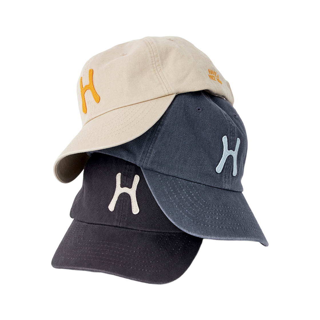 헬로선라이즈 H 로고 코튼 볼 캡 베이지(Hello Sunrise H Logo Cotton Ball Cap Beige) - 6