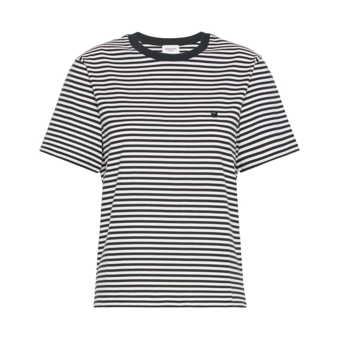(W) 위켄드 막스마라 베나코 코튼 티셔츠 블랙((W) Weekend Max Mara Venaco Cotton T-Shirt Black)
