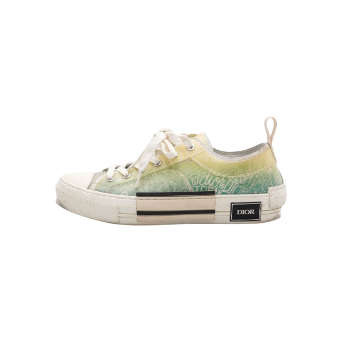 ITPNCDR4FUWD Dior x Shawn B23 Low Yellow Green Sneakers