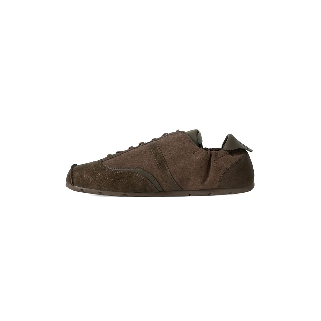 SA263WAS03BRN0 [예약배송] SATUR Oblique Chamude Sneakers Brown