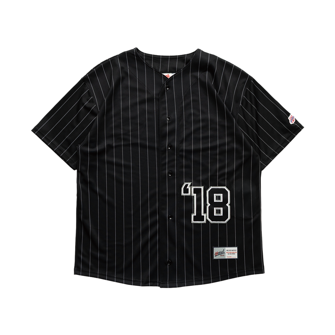 위얼드월드 '18 스트라이프 베이스볼 저지(Weird World 18 Striped Baseball Jersey)