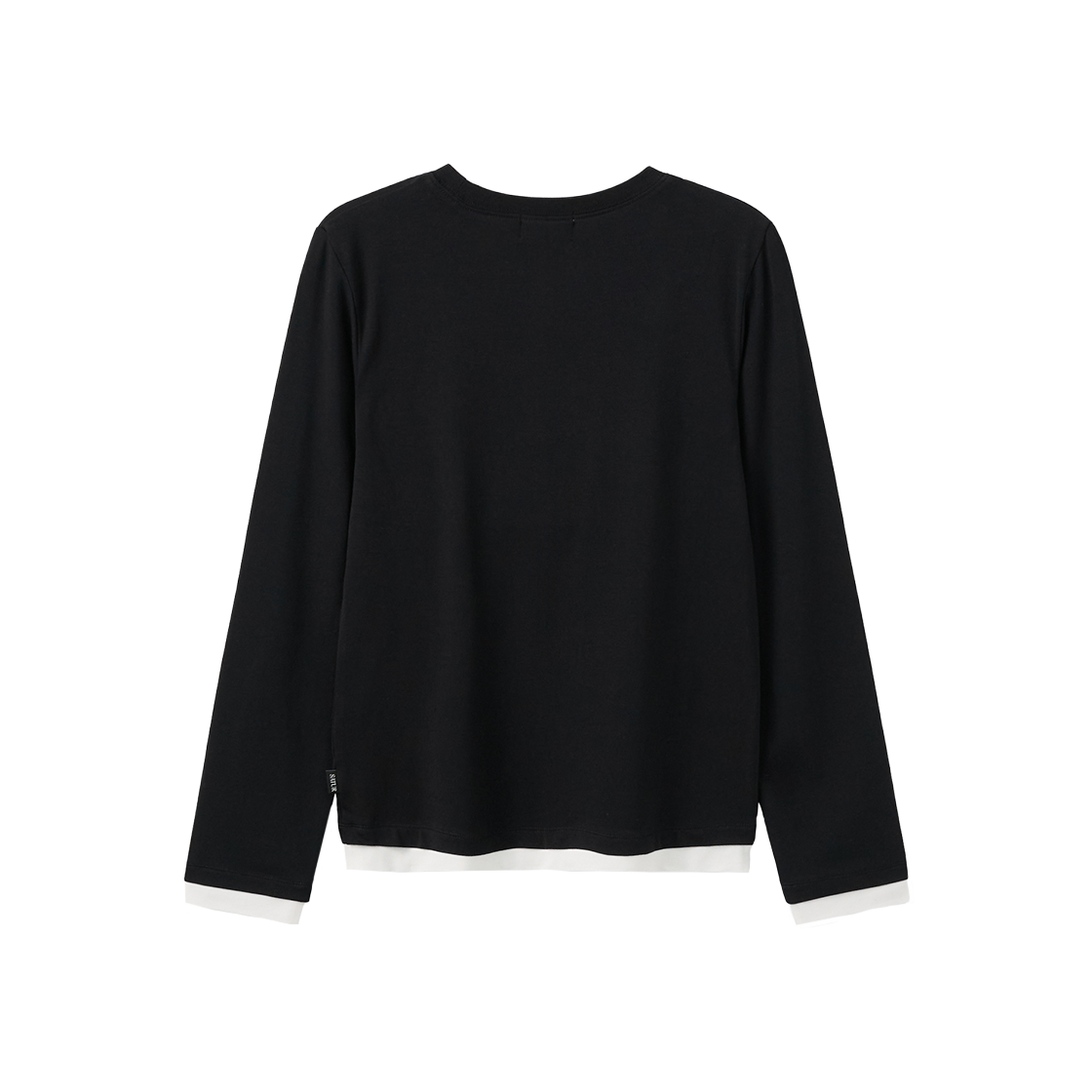 세터 우먼 베이직 레이어드 롱 슬리브 블랙(SATUR W Basic Layered Long Sleeve Black) - 2