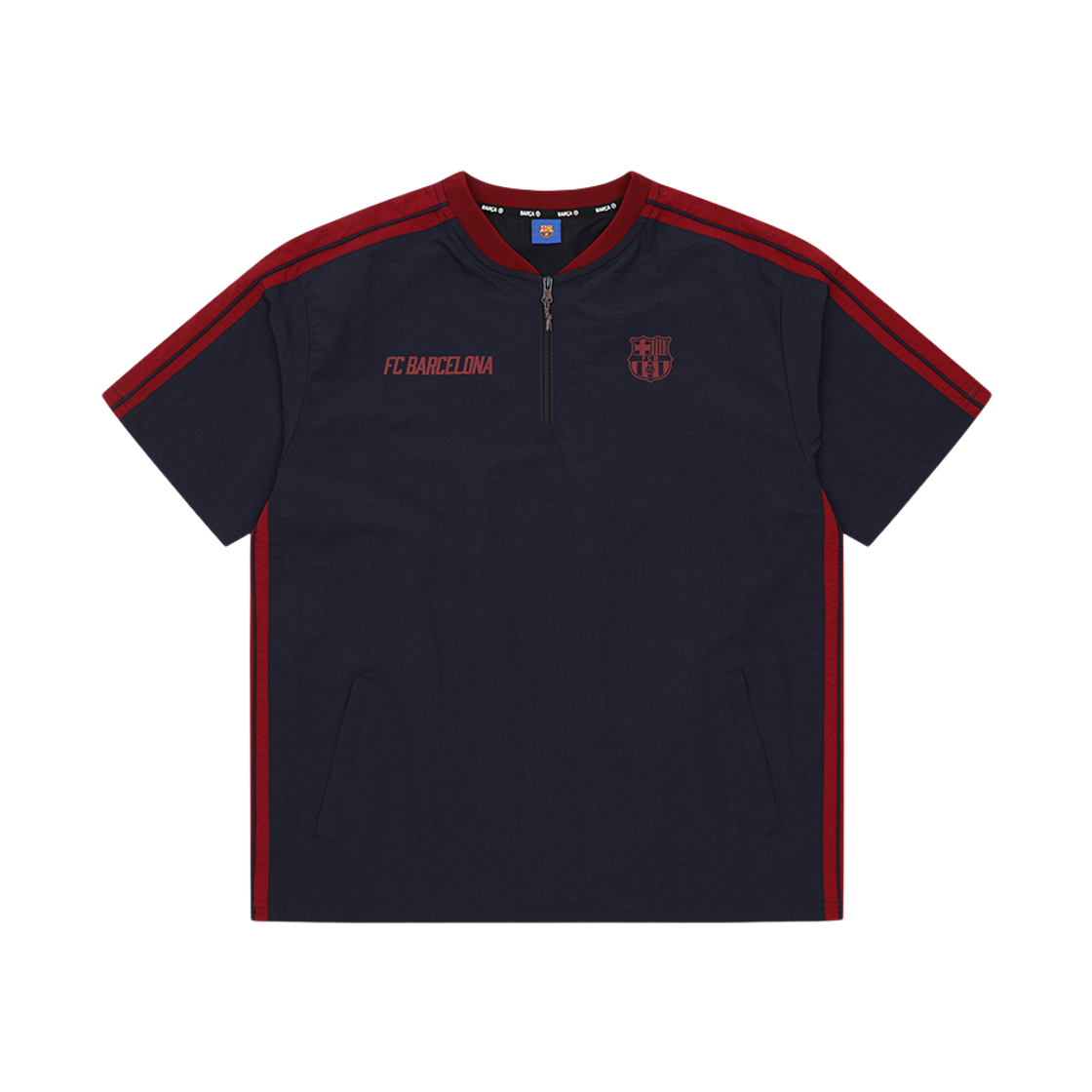 FC 바르셀로나 숏슬리브 아노락 네이비(FC BARCELONA Short Sleeve Anorak, Navy)