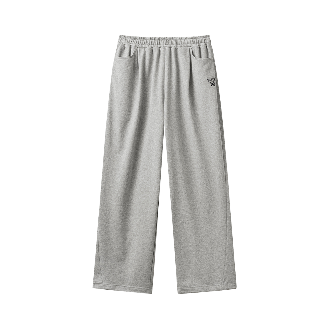 세터 원 턱 스웨트팬츠 멜란지 그레이(SATUR One Tuck Sweatpants Melange Gray)
