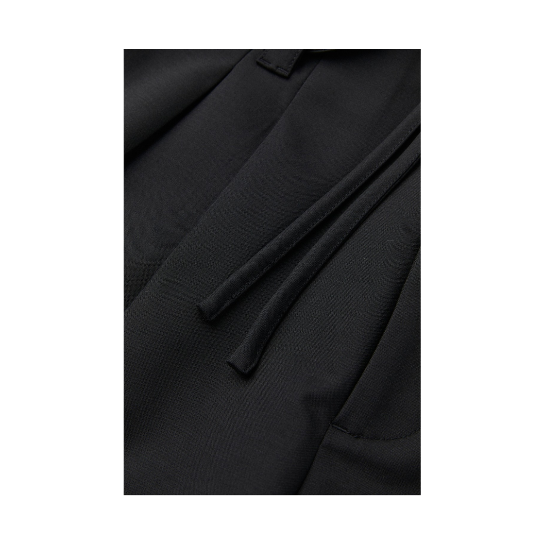 이로 생트 벨티드 투턱 와이드 슬랙스 블랙(Iro Ceint Belted Two-Tuck Wide Slacks Black) - 5