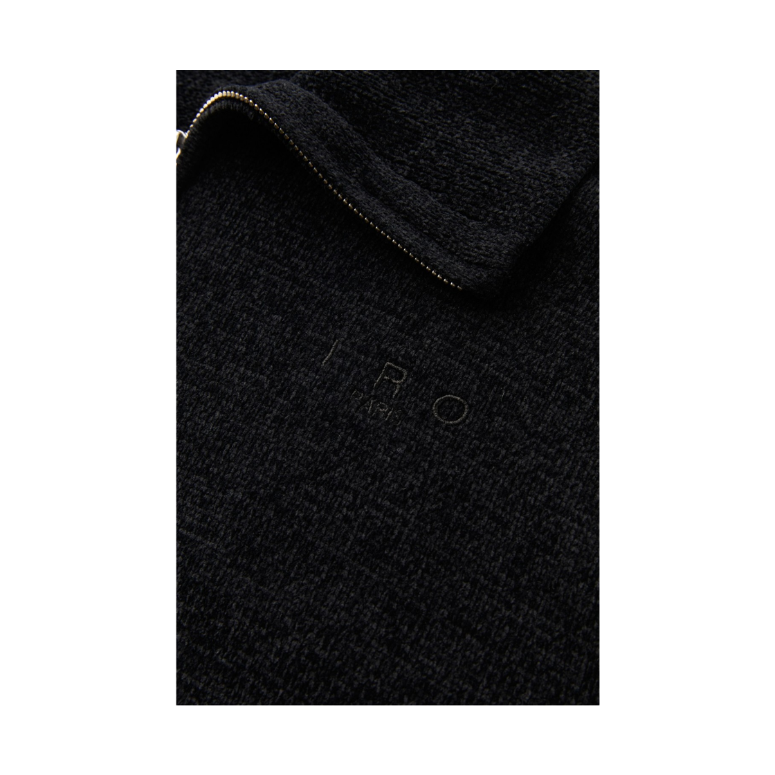 이로 실로 셔닐 하프집업 스웨터 블랙(Iro Silo Chenille Half-Zip Sweater Black) - 6