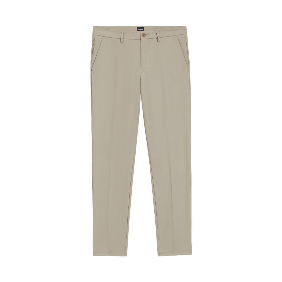 휴고 보스 포웨이 스트레치 패브릭 슬림핏 트라우저 라이트 베이지(Hugo Boss Slim-Fit Trousers in Four-Way Stretch Fabric Light Beige)