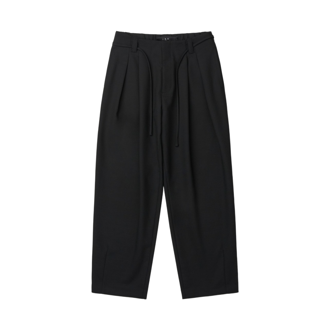 이로 생트 벨티드 투턱 와이드 슬랙스 블랙(Iro Ceint Belted Two-Tuck Wide Slacks Black) - 2