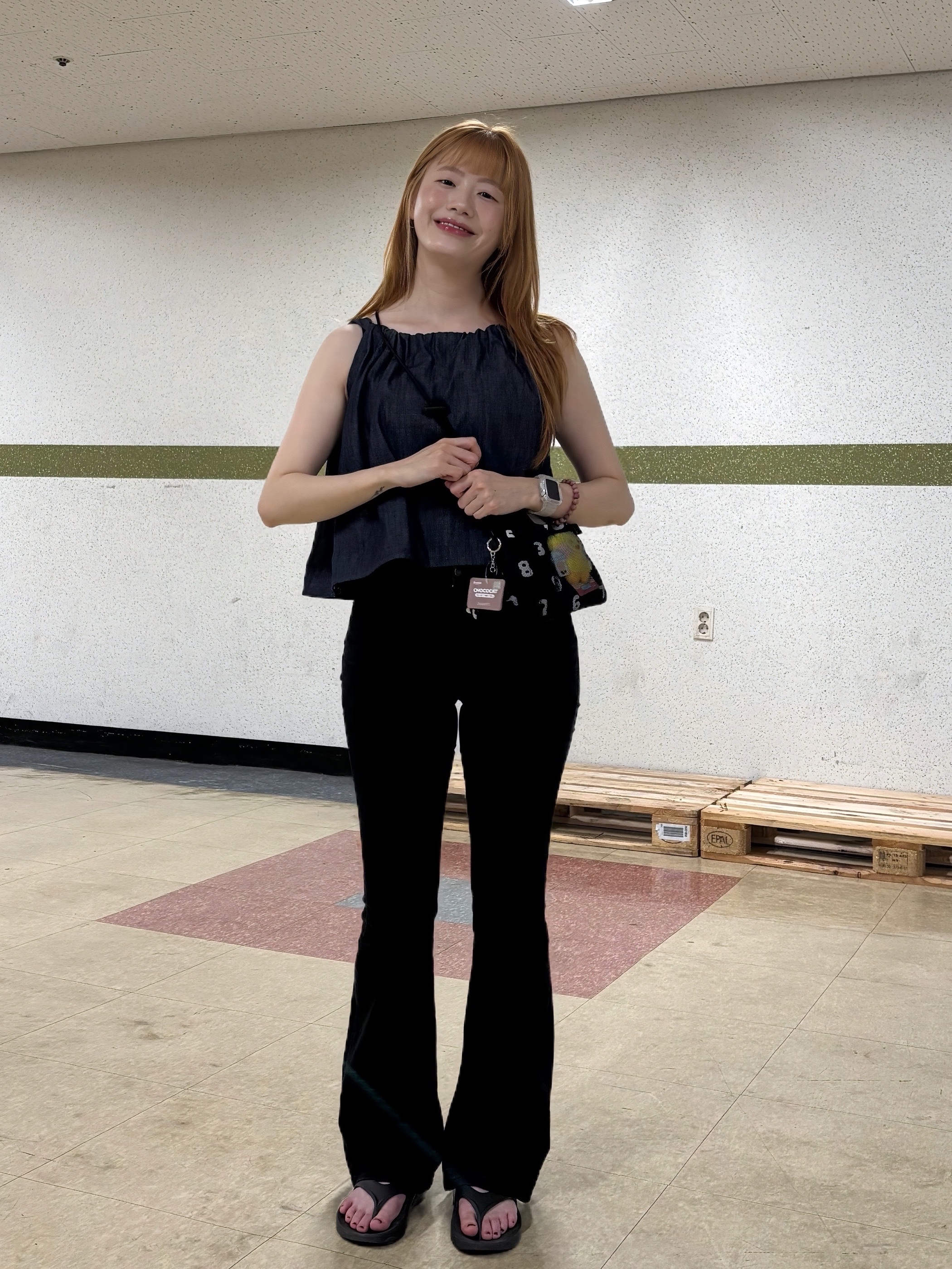 Sou Sou Poketle Mesh Sacoche Black, Oofos OOriginal Black 착용 스타일 - 5