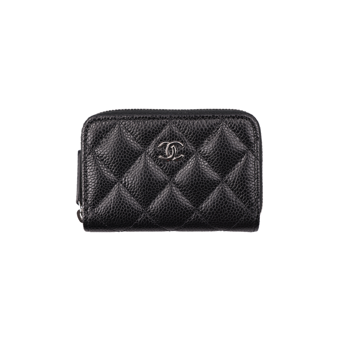 ITQBO3BHWLSF Chanel AP0216 Classic Zipper Coin Purse in Grained Calfskin & Black Silver Metal