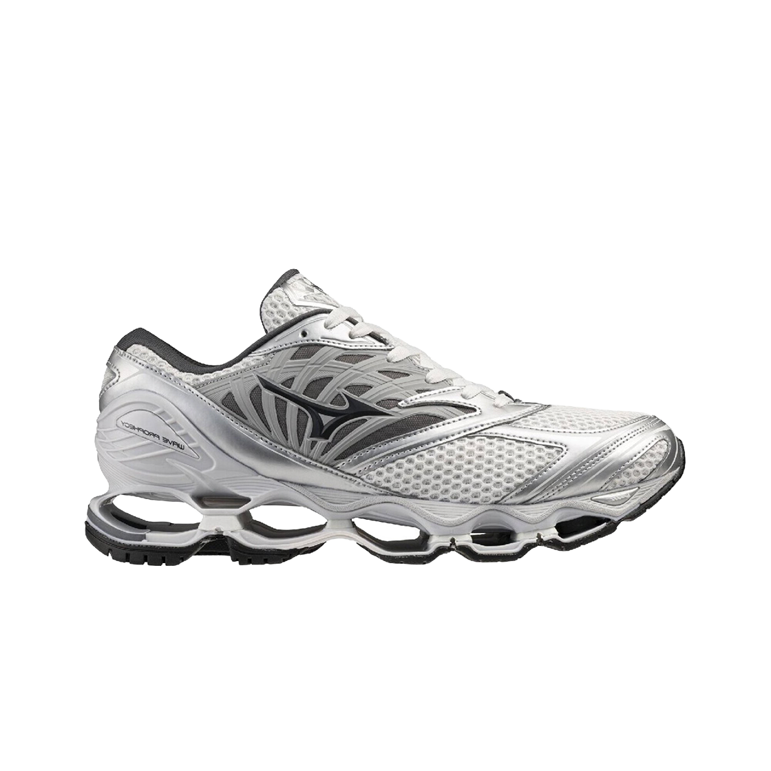 D1GA251106 Mizuno Wave Prophecy LS GF White Iron Gate Silver