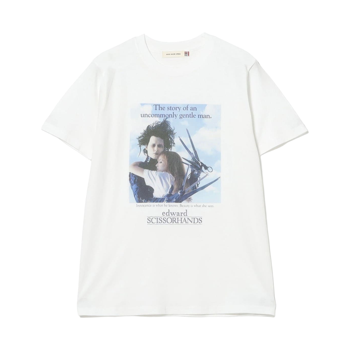 (W) 레이 빔즈 x 굿 록 스피드 무비 티셔츠 시저핸즈((W) Ray Beams x Good Rock Speed Movie T-Shirt Scissorhands)