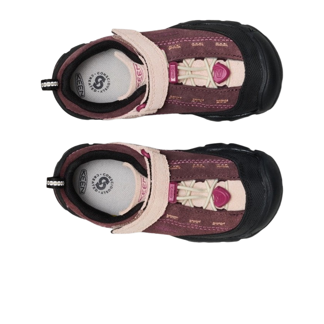 (키즈) 킨 재스퍼 스니커즈 허클베리 카메오 로즈((Kids) Keen Jasper Sneakers Huckleberry Cameo Rose) - 2