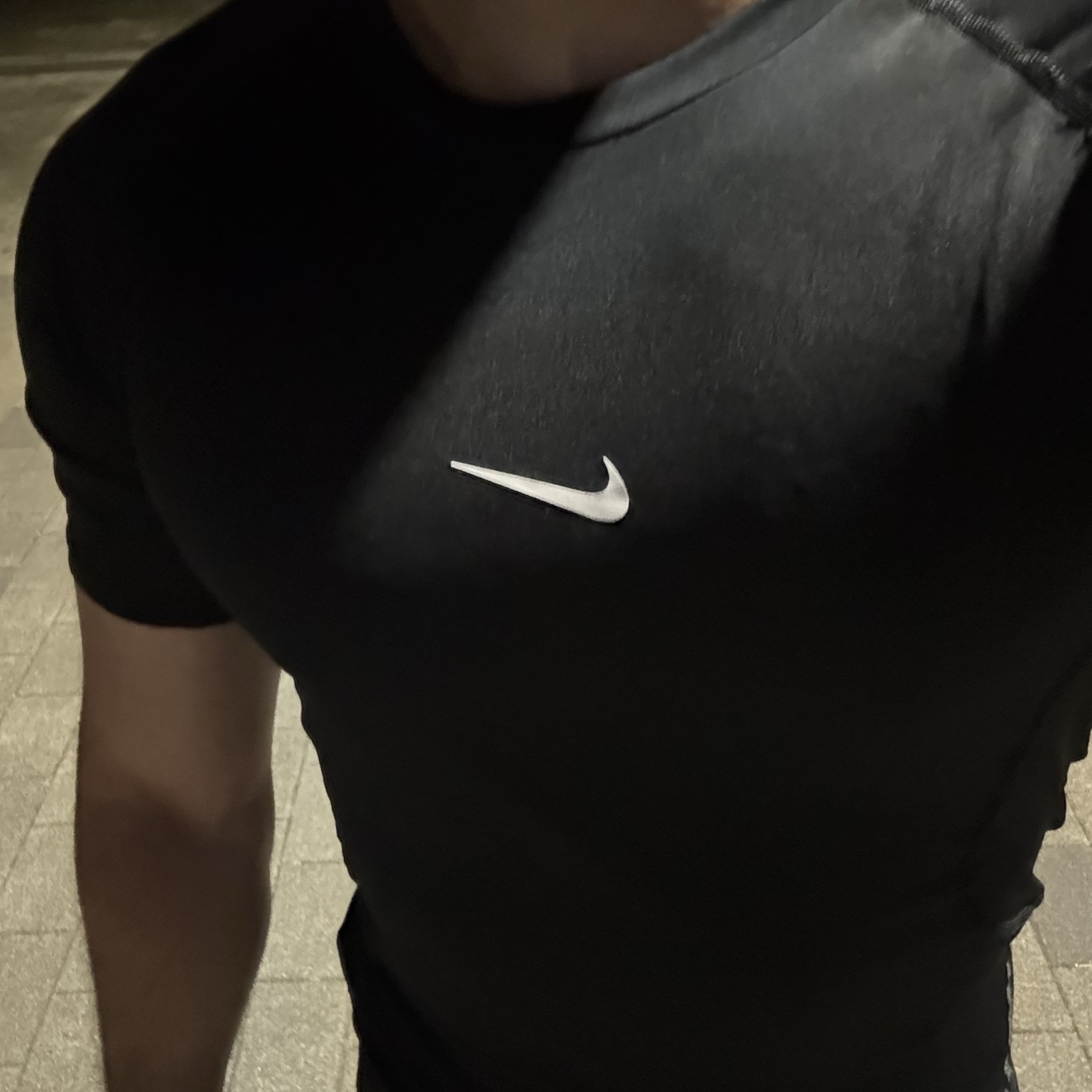Nike Pro Dri-Fit Short Sleeve Fitness Top Black - Asia 착용 스타일