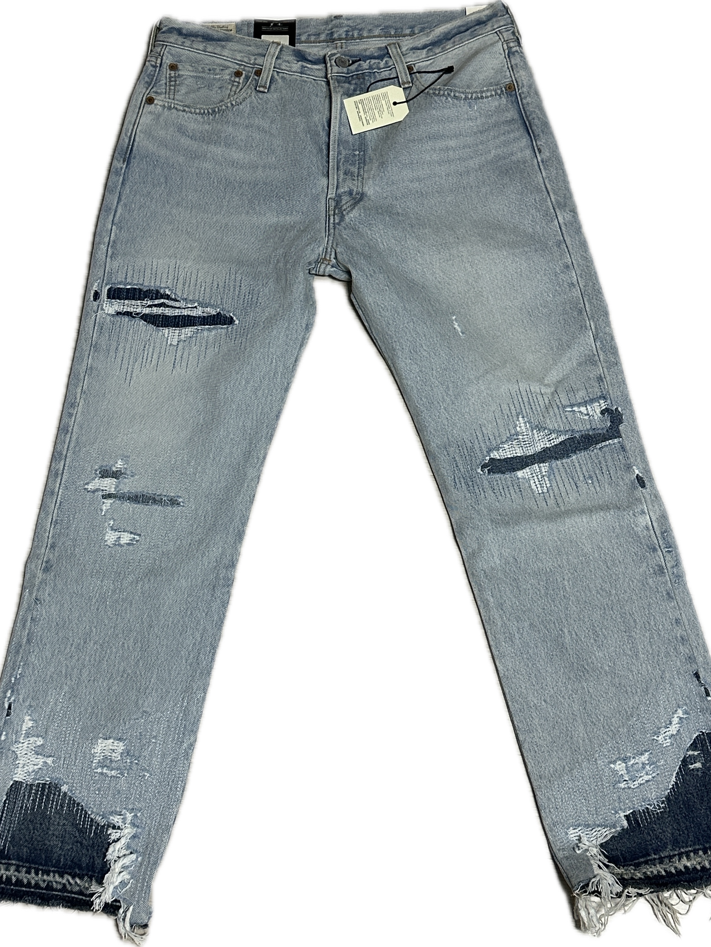 Levi's 501 Original Jeans Medium Wash 착용 스타일 - 1
