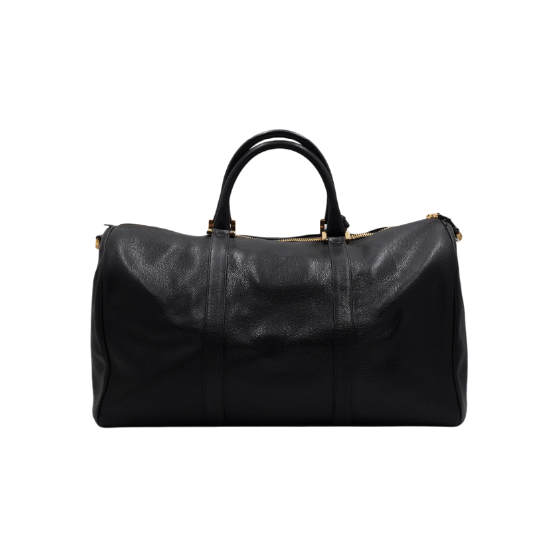 IT25QOTOLNSE Chanel Black Caviar Classic Vintage Timeless CC 50 Boston Duffel Tote Bag