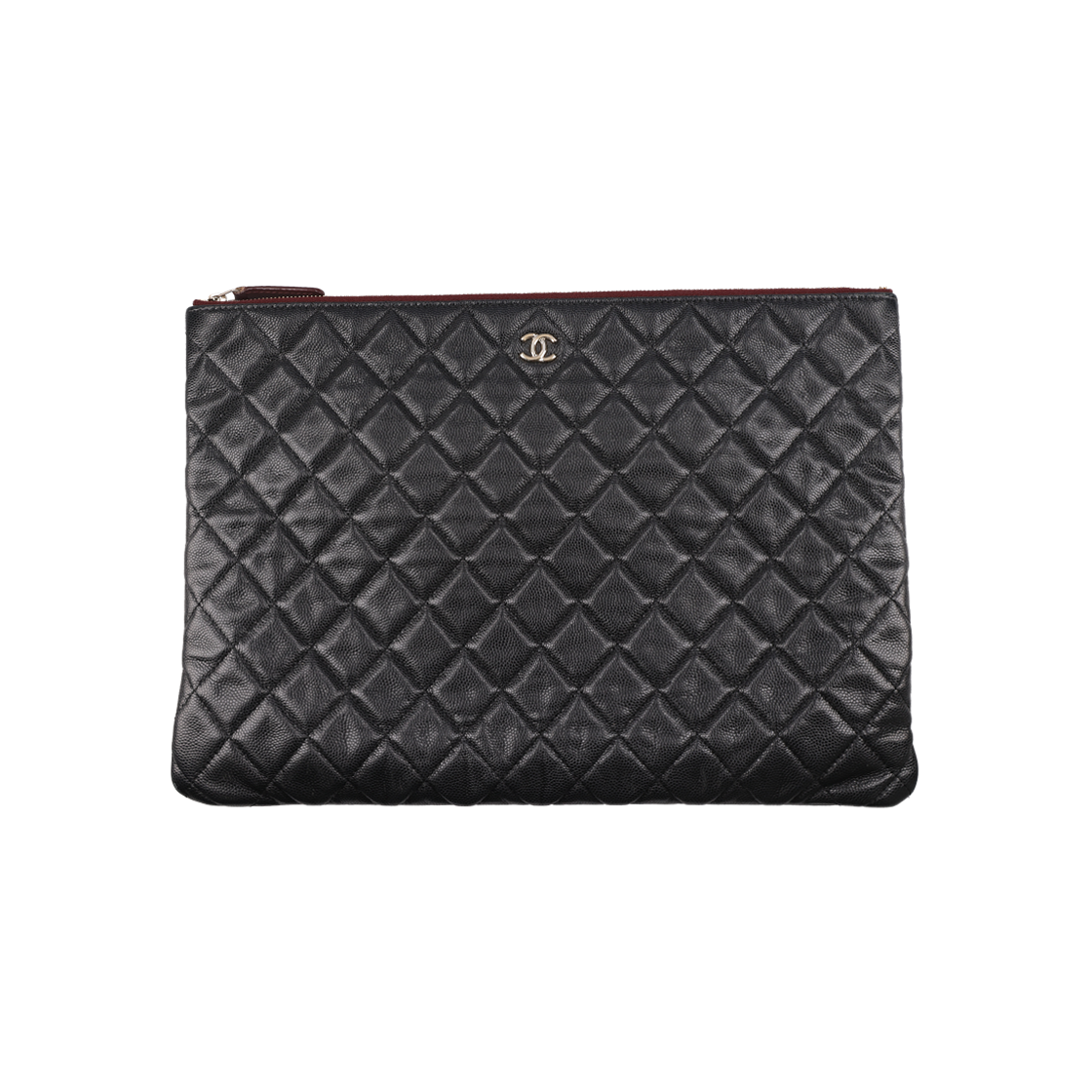 ITE63KCHTHF4 Chanel A82552 Classic Large Pouch in Grained Calfskin