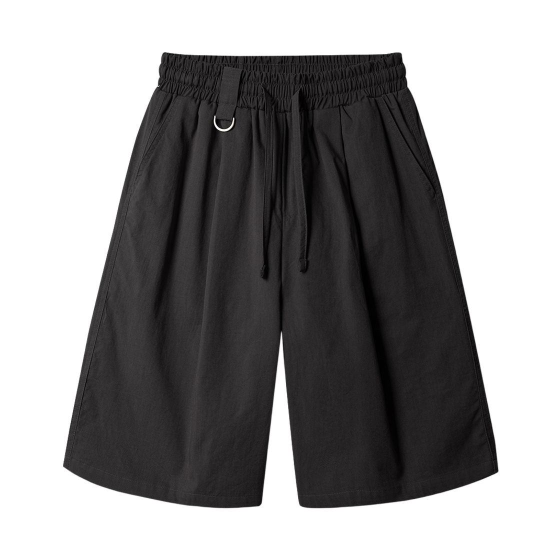 KJSP2701_black_29 JEMUT Cation D-Ring Burmuda Short Pants Black KJSP2701