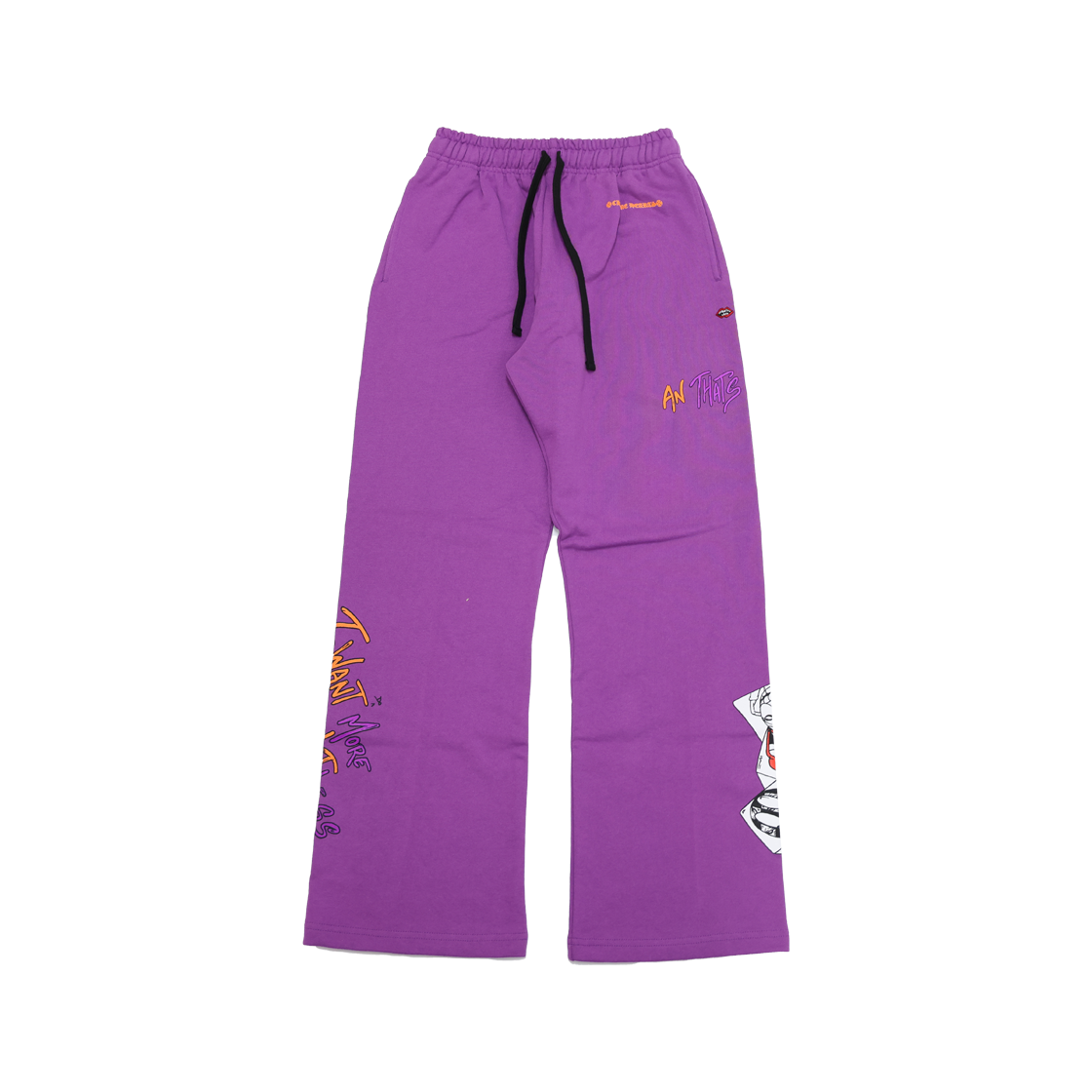 ITD9ODQPMVJK Chrome Hearts Matty Boy Purell Graffiti Sweatpants Purple