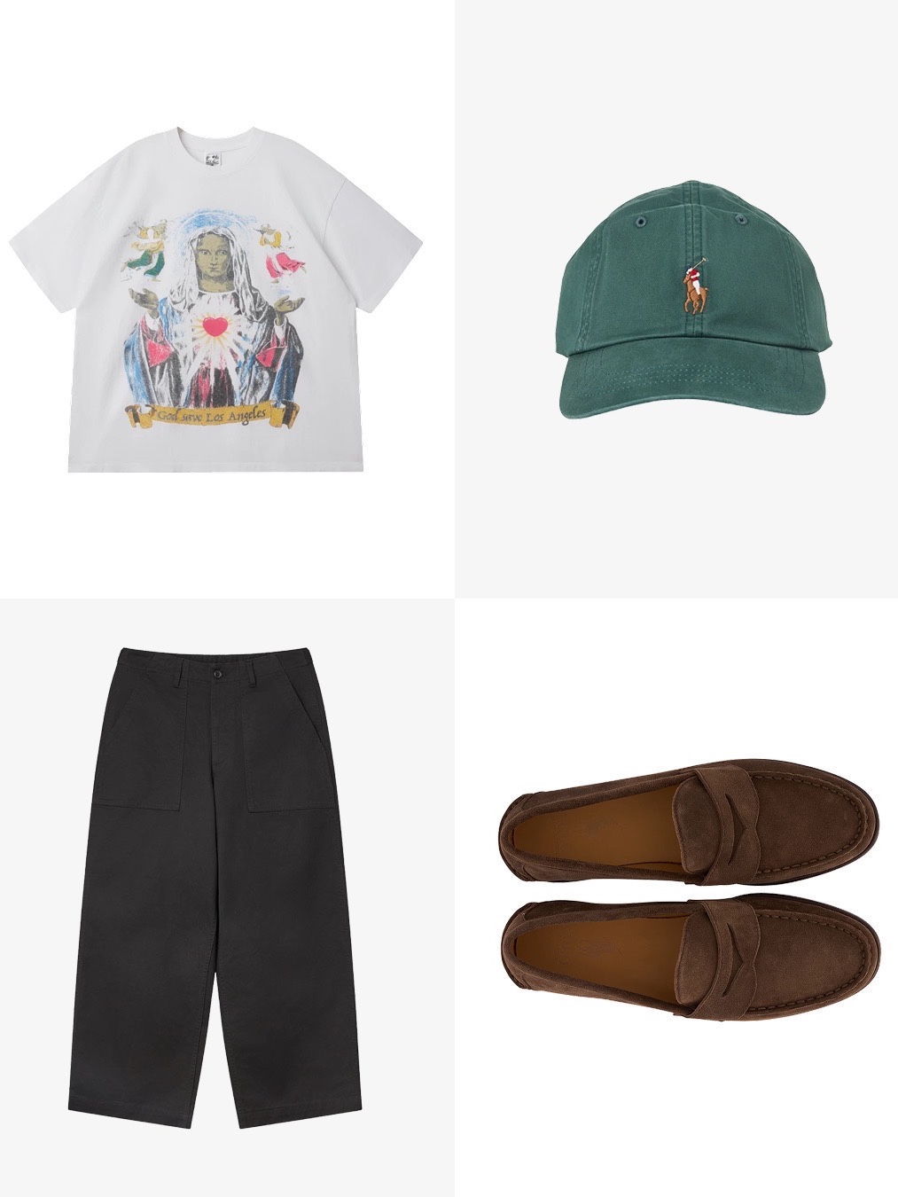 Basketcase Relief T-Shirt White - 26SS, [10%적립] Polo Ralph Lauren Stretch Cotton Twill Ball Cap Charter Green - 26SS 착용 스타일 - 4