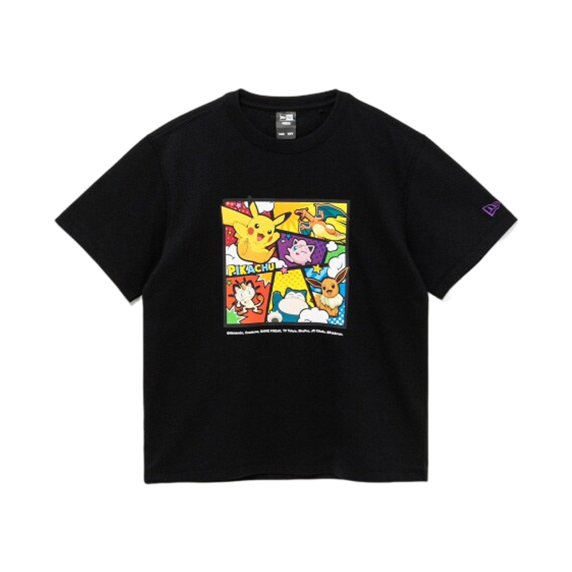 14733469 (Kids) New Era x Pokemon Cartoon T-Shirt Black
