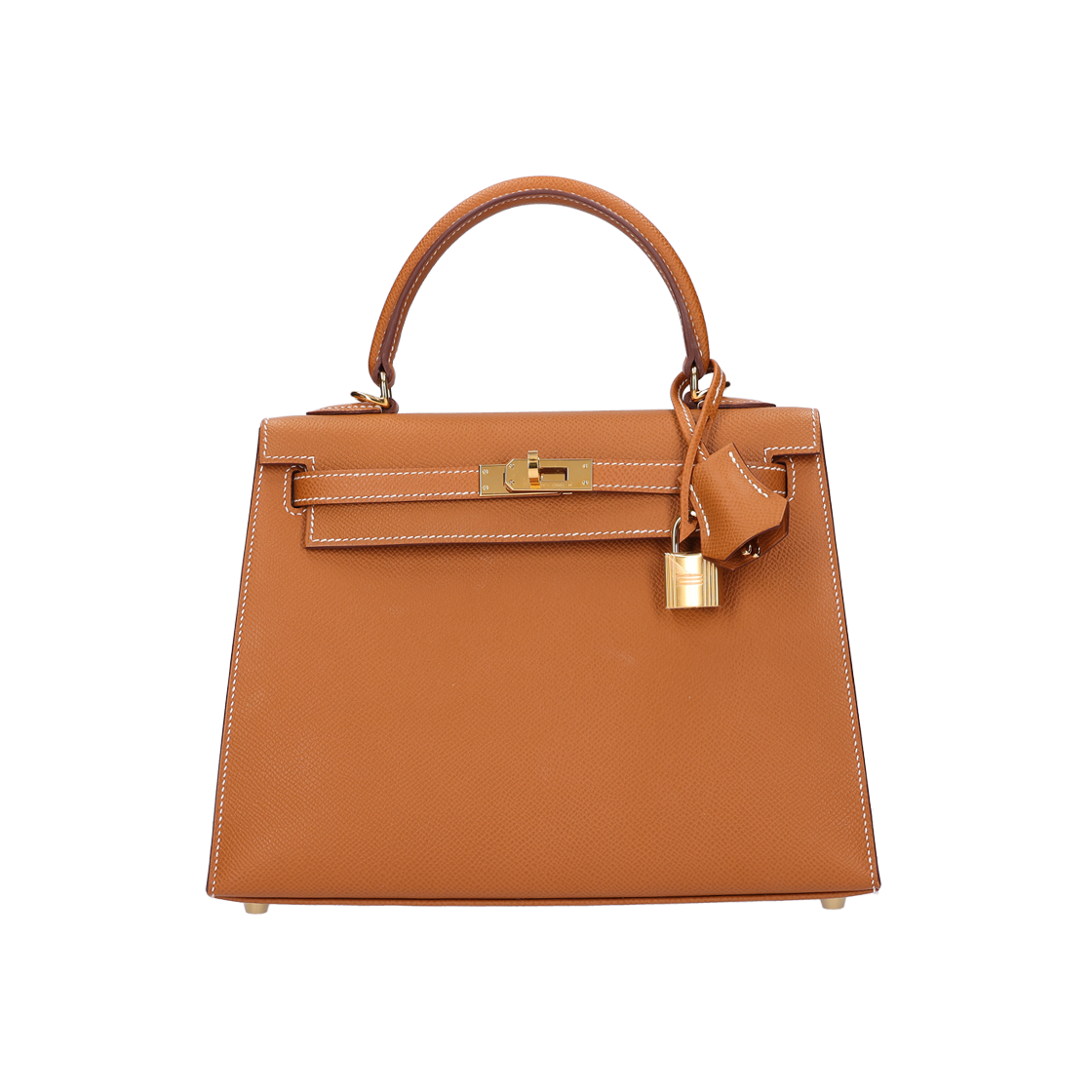 IT9CLHBGLTQC Hermes Kelly 25 Bag in Epsom Leather & Gold Metal
